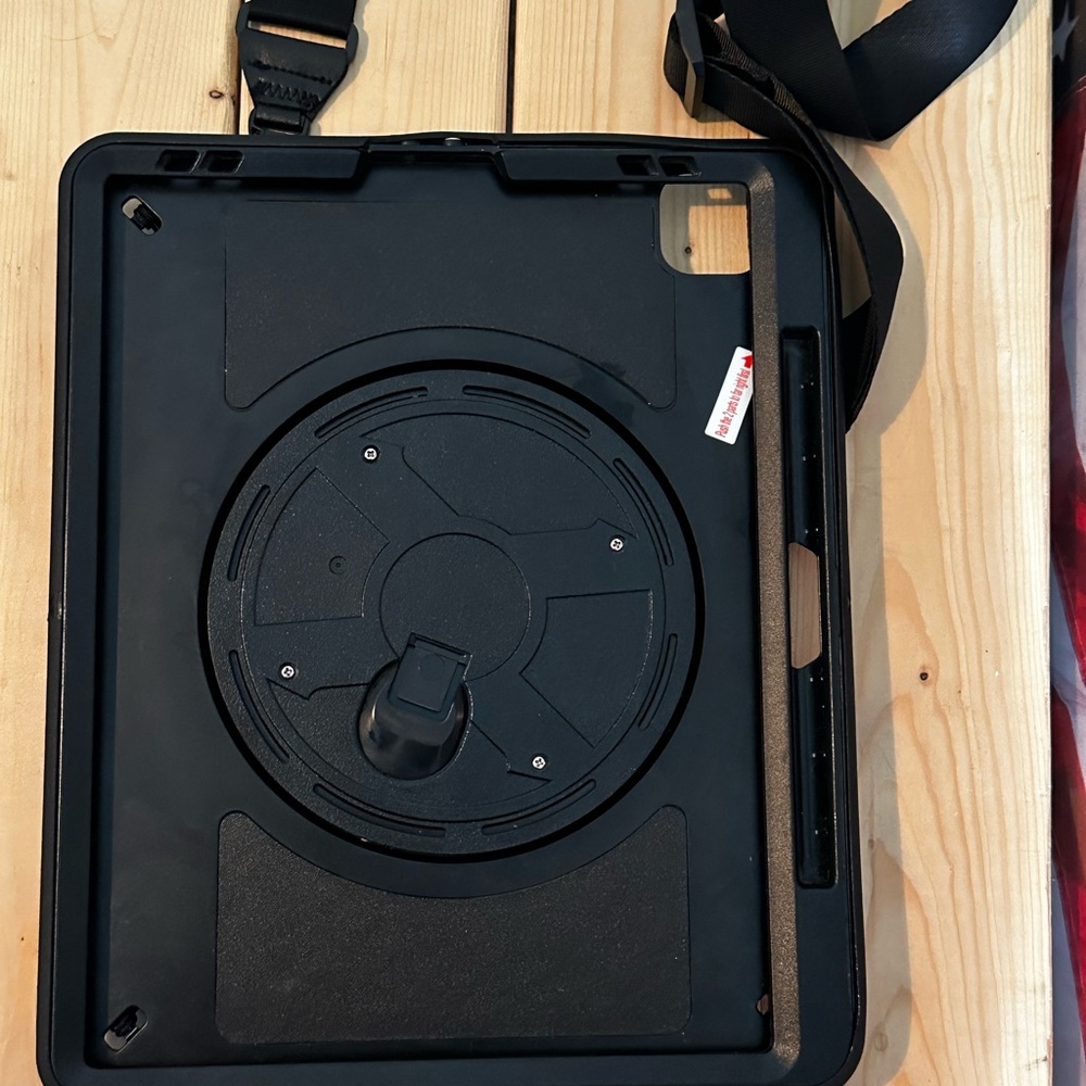 Miesherk Black Rotating Tablet Case for iPad Pro 12.9 Case 2022/2021/2020/2018